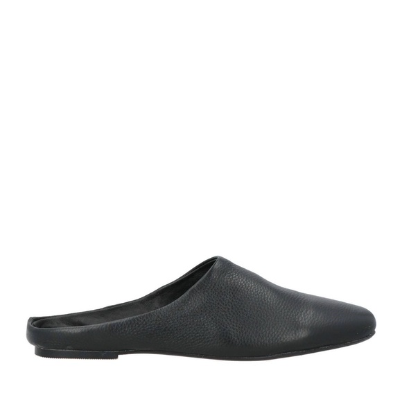 Black Leather Slip-On Mules - Picture 3 of 4